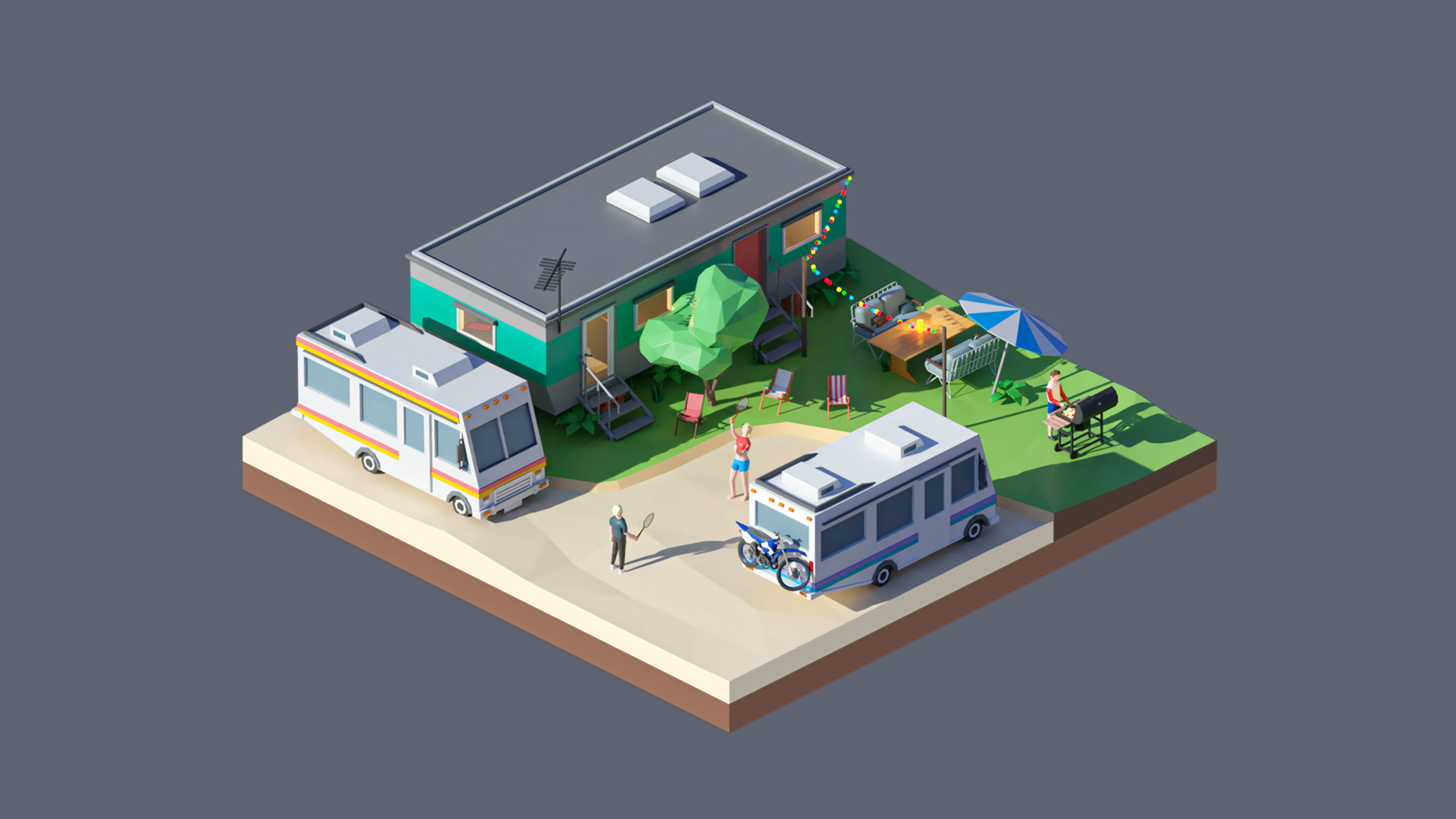 land 53A Low-poly 3D model_2