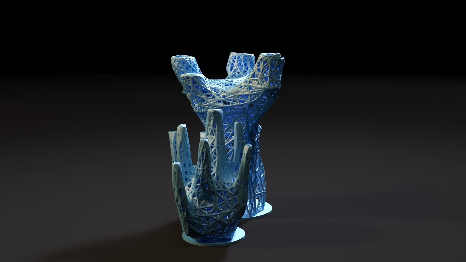 Unusual decorative vase 3D print model_3