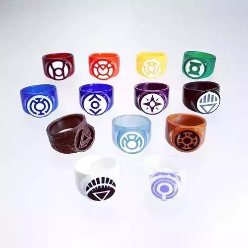 UAB F-Series Complete Lantern Corps Set 3D print model