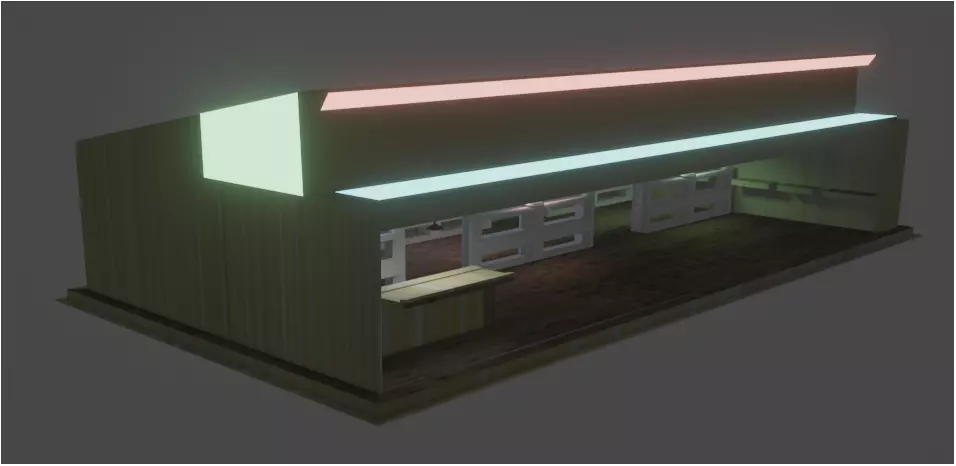 Stationary shop Free low-poly 3D model_0