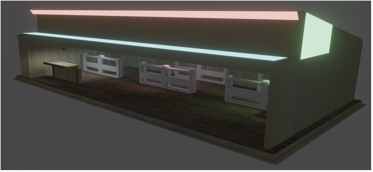 Stationary shop Free low-poly 3D model_2