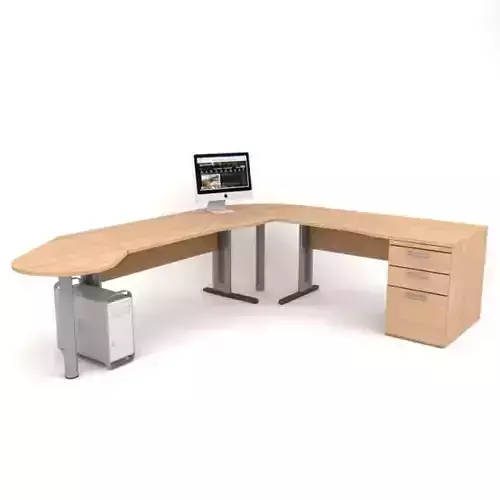 Wooden Top Office Desk