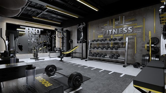 Gym Modern Design 3D model