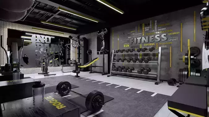 Gym Modern Design 3D model