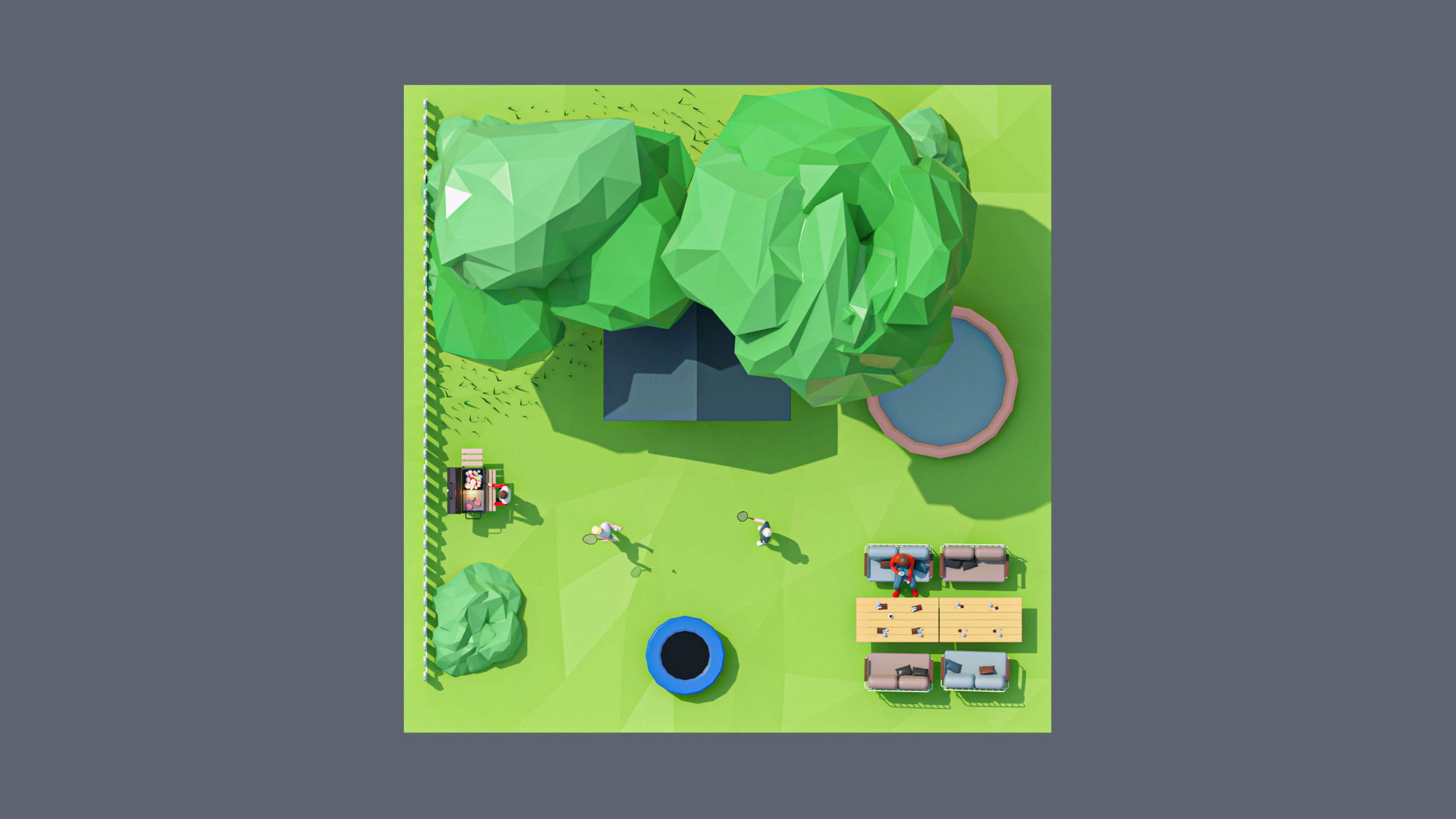 land 61A Low-poly 3D model_4