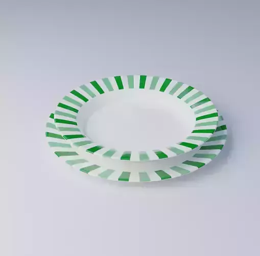 Plates plate with stripes