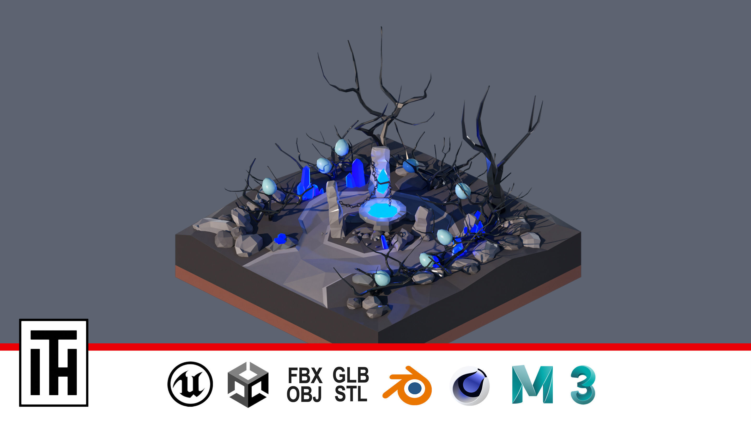 land 66A Low-poly 3D model_1