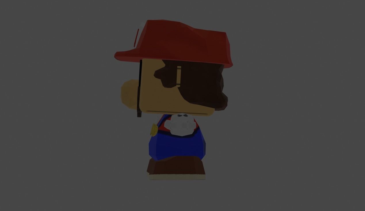  Paper Mario Customs Low-poly 3D model_6