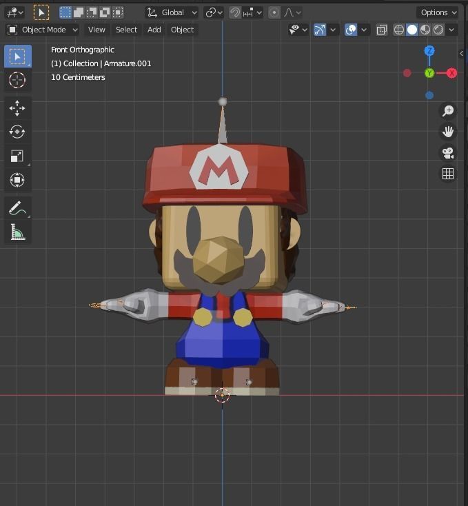  Paper Mario Customs Low-poly 3D model_3