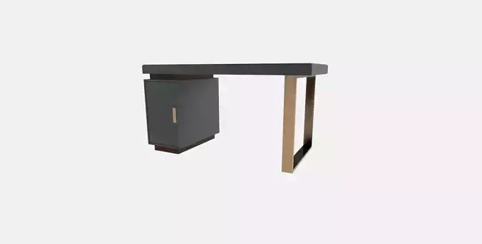 Office Table Low-poly 3D model