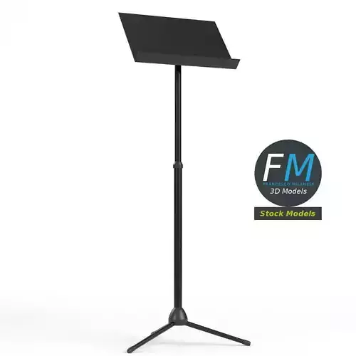 Music stand 1 3D model