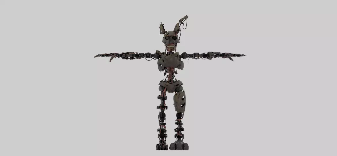 Burntrap - FNAF Security Breach Low-poly 3D model_0