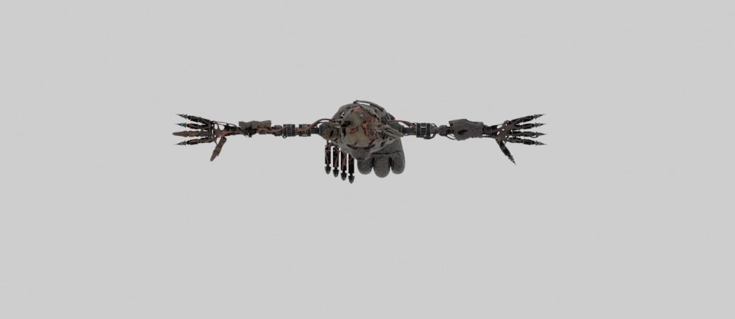 Burntrap - FNAF Security Breach Low-poly 3D model_9