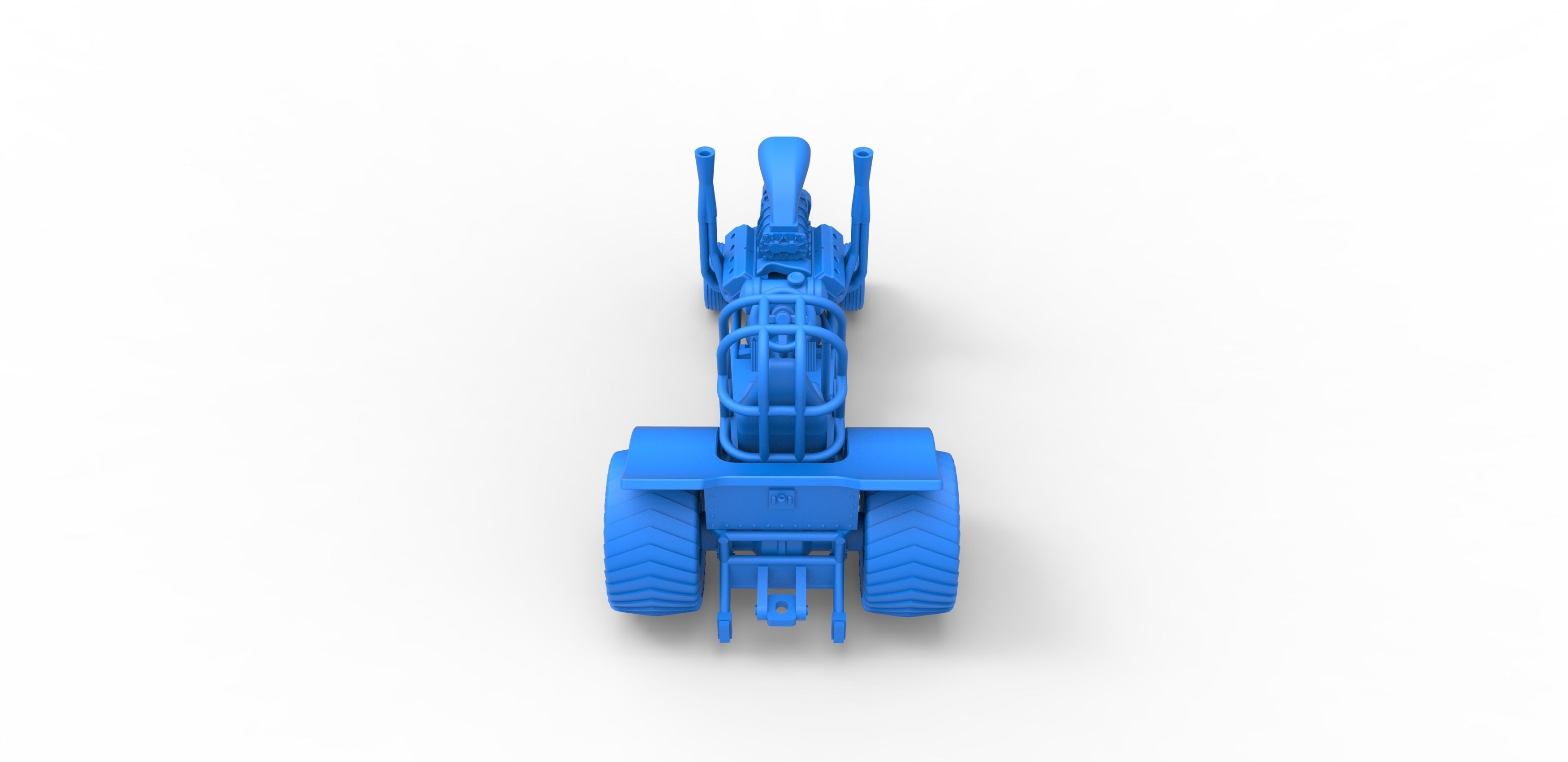 Mini Rod pulling tractor 3 Scale 1 to 25 3D print model_25