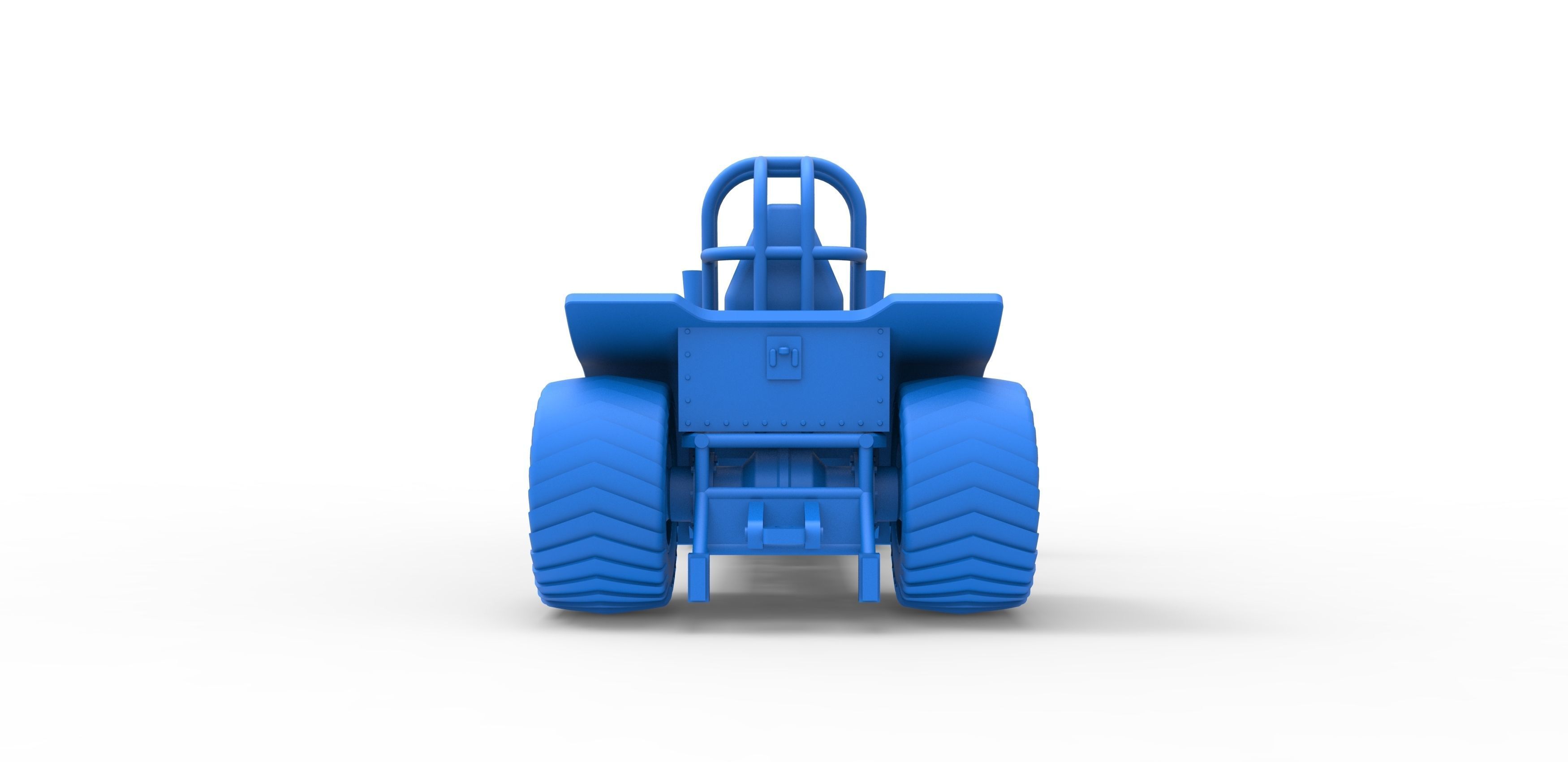 Mini Rod pulling tractor 3 Scale 1 to 25 3D print model_26