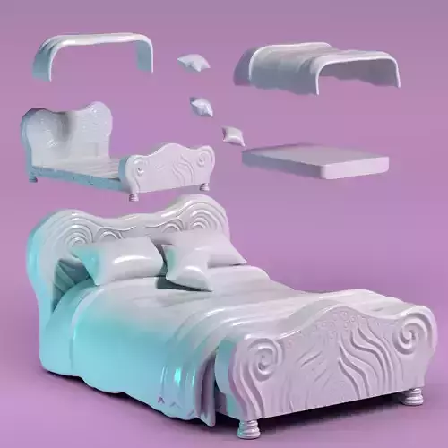 Cama - Bed 3D print model