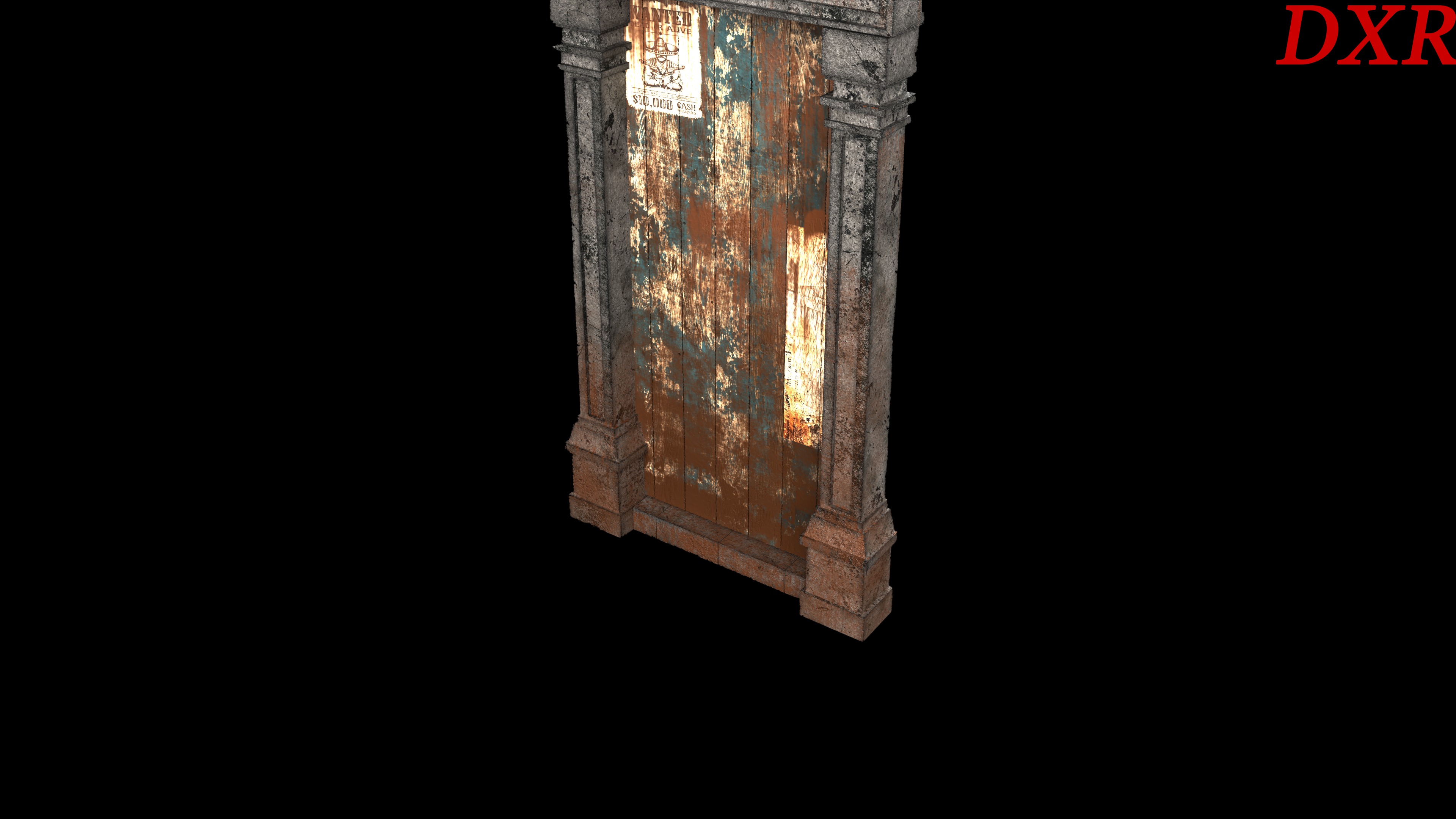  Realistic Wooden Door 3D Model Game-Ready Low-poly 3D model_2
