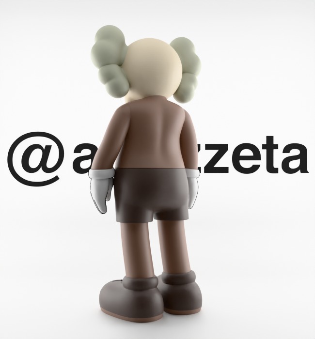 Kaws Companion Textured Low-poly 3D model_16