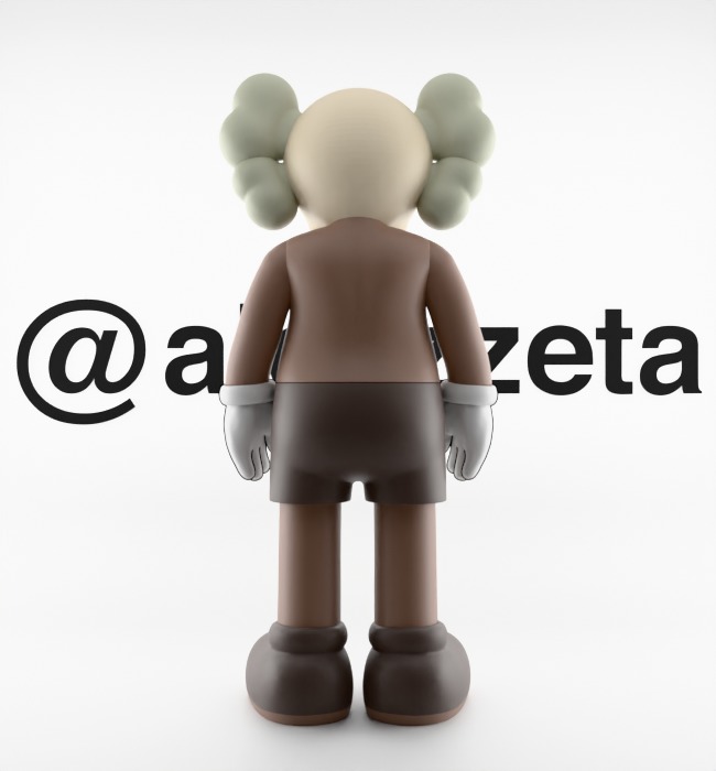 Kaws Companion Textured Low-poly 3D model_19