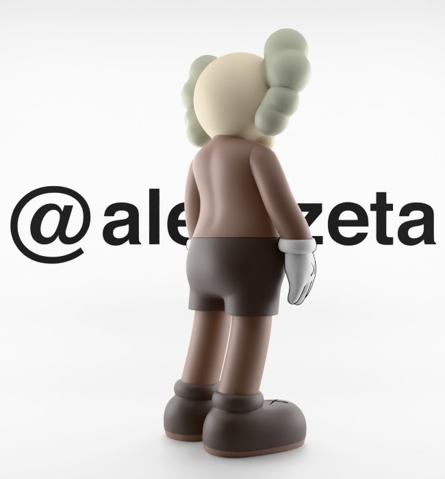 Kaws Companion Textured Low-poly 3D model_24