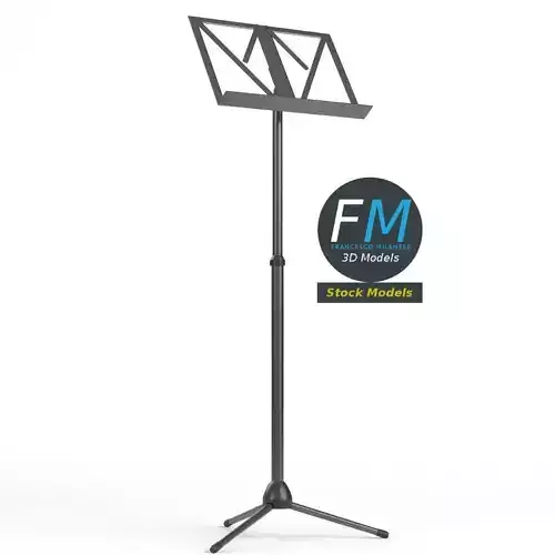 Music stand 3 3D model