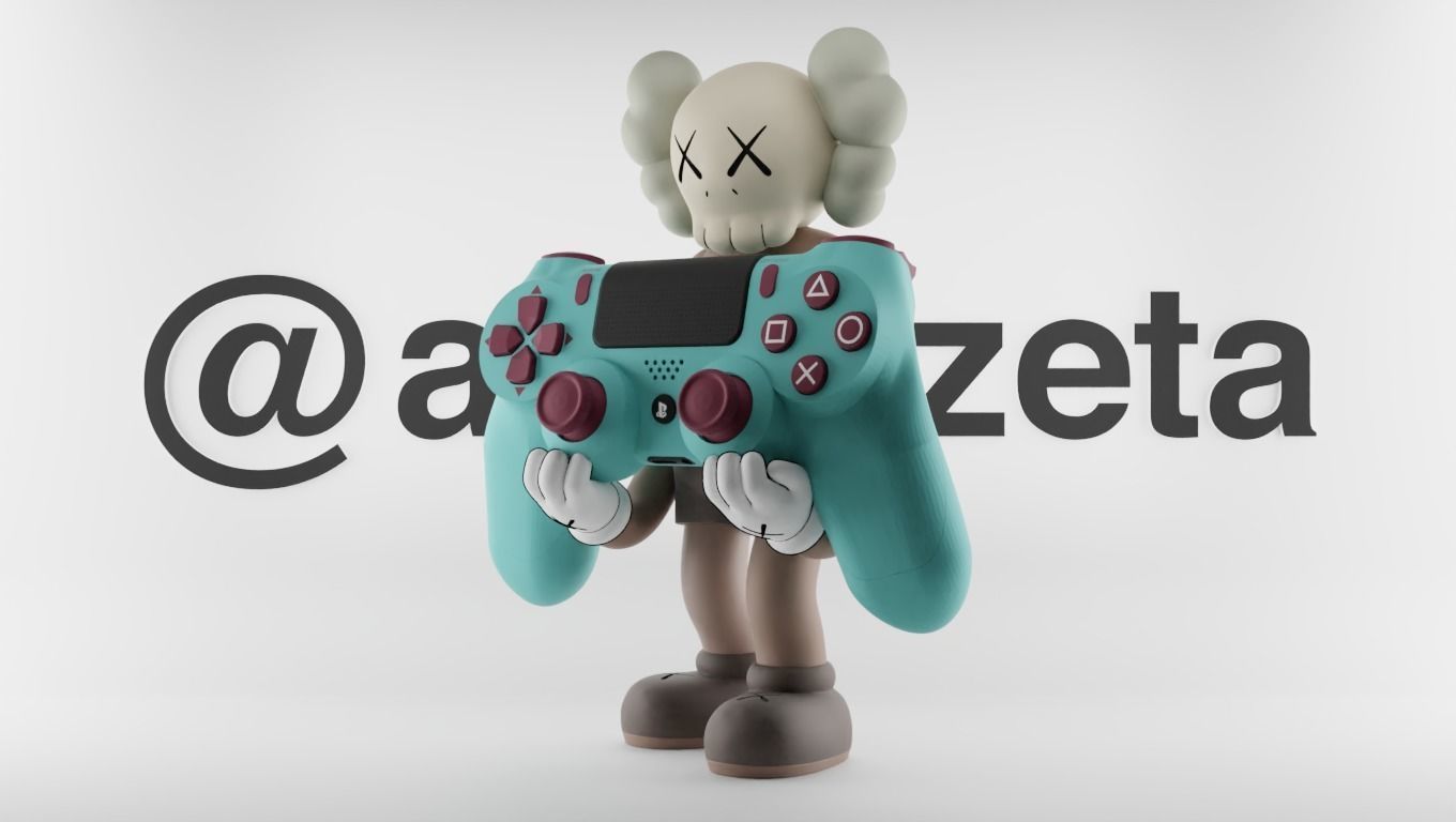 Kaws Controller Stand Play Station and Xbox for Print 3D print model_0