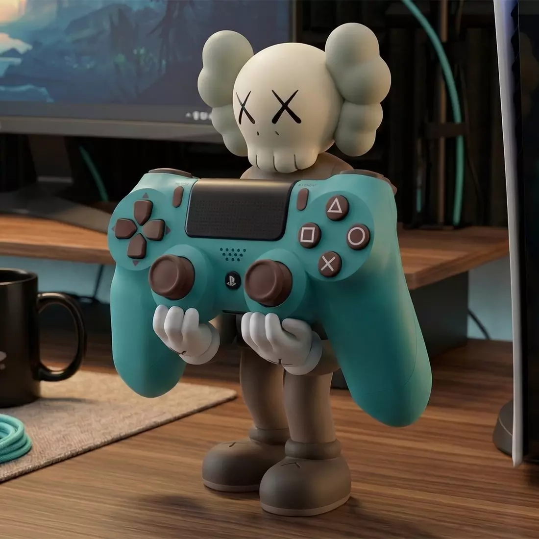 Kaws Controller Stand Sony Play Station IV 4 V 5 for Print 3D print model