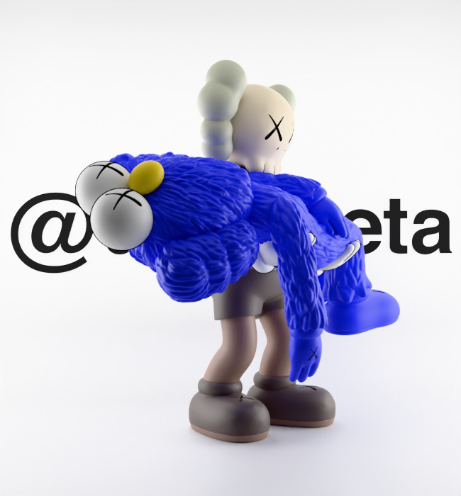 Kaws Gone Textured Low-poly 3D model_31