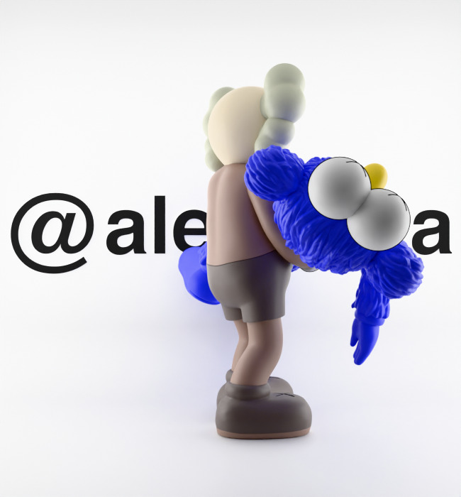 Kaws Gone Textured Low-poly 3D model_25