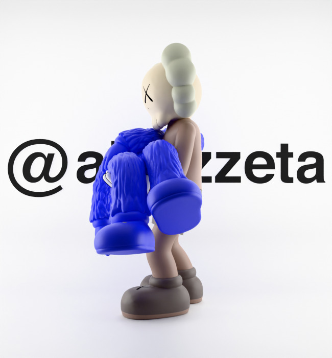 Kaws Gone Textured Low-poly 3D model_9