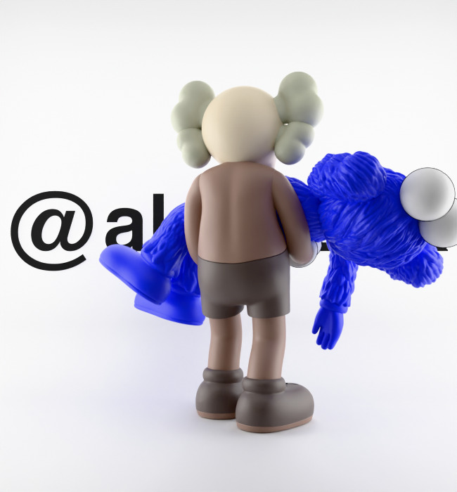 Kaws Gone Textured Low-poly 3D model_21