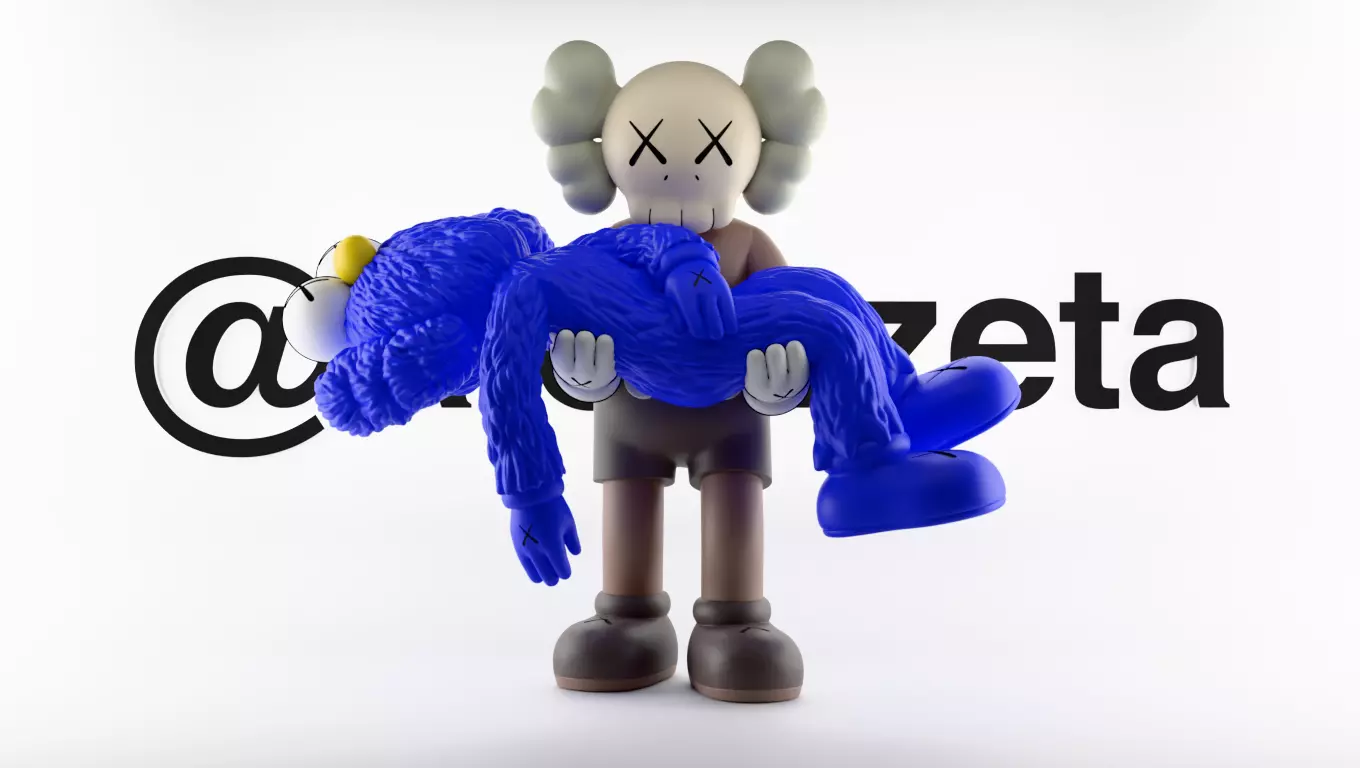 Kaws Gone Textured Low-poly 3D model_0
