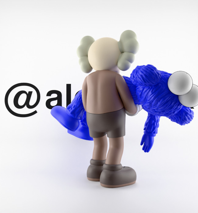 Kaws Gone Textured Low-poly 3D model_22