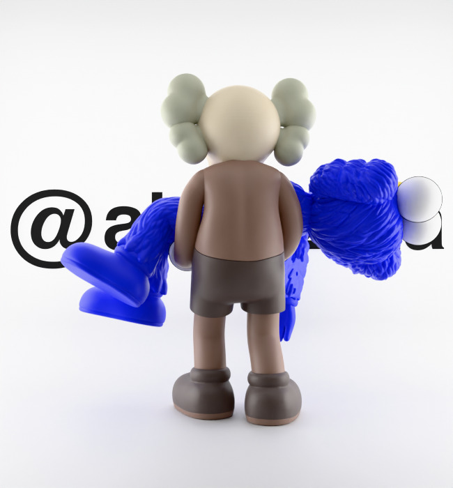 Kaws Gone Textured Low-poly 3D model_18