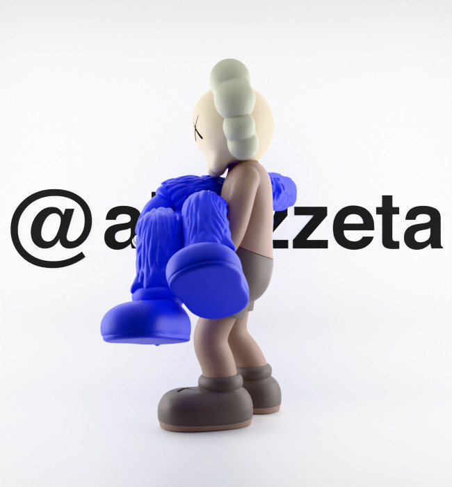 Kaws Gone Textured Low-poly 3D model_10