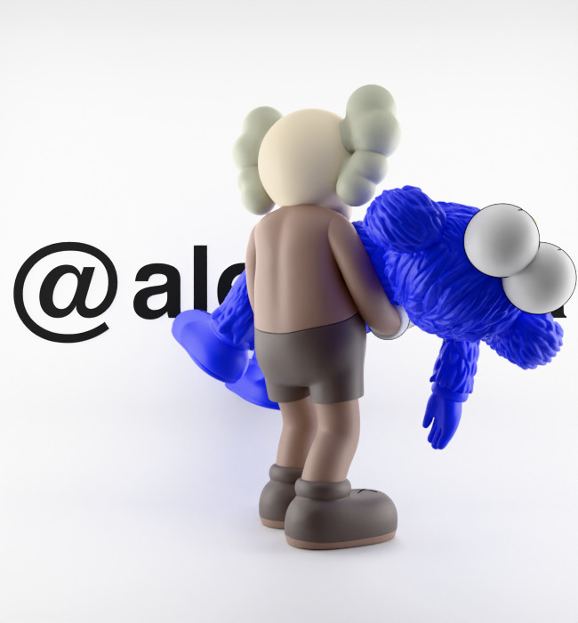 Kaws Gone Textured Low-poly 3D model_23