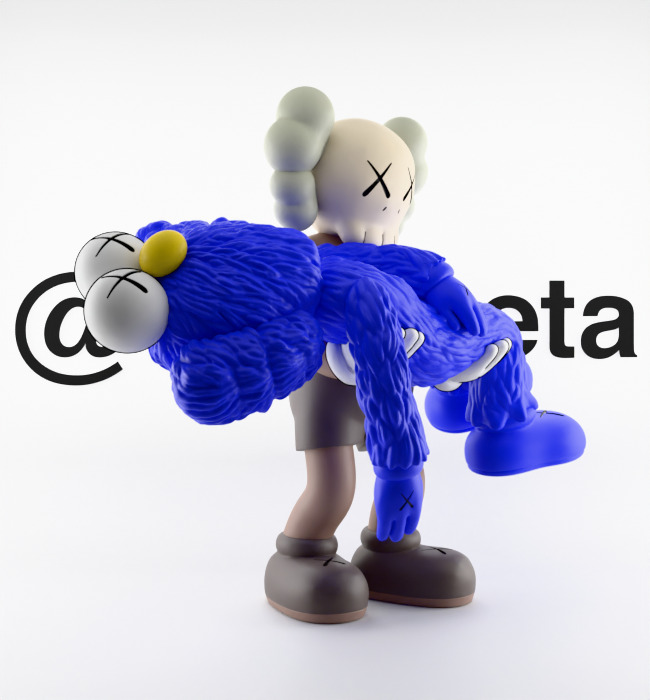 Kaws Gone Textured Low-poly 3D model_32