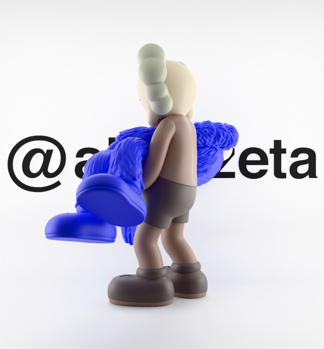 Kaws Gone Textured Low-poly 3D model_12