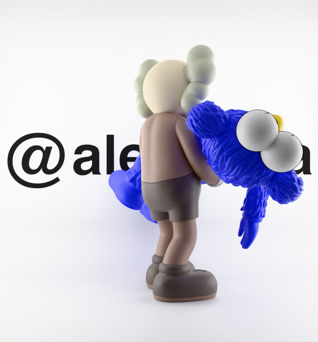 Kaws Gone Textured Low-poly 3D model_24