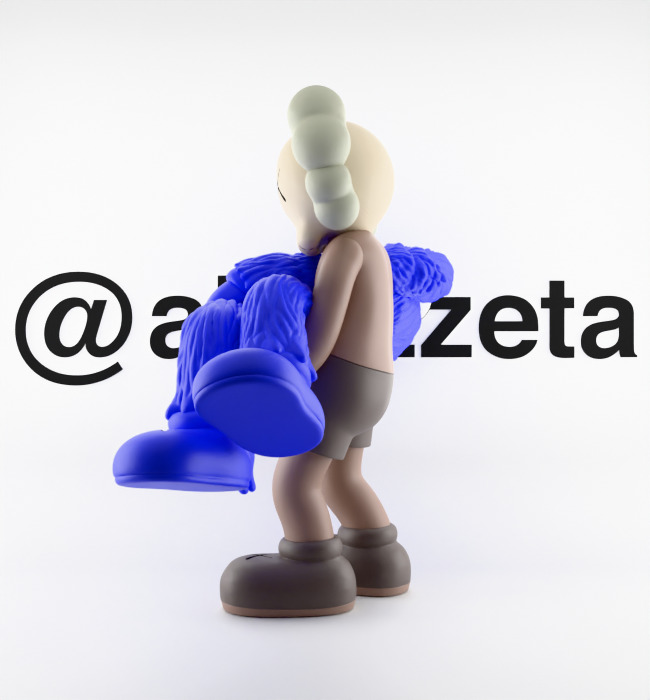 Kaws Gone Textured Low-poly 3D model_11