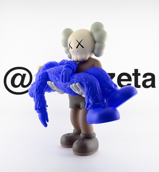 Kaws Gone Textured Low-poly 3D model_5