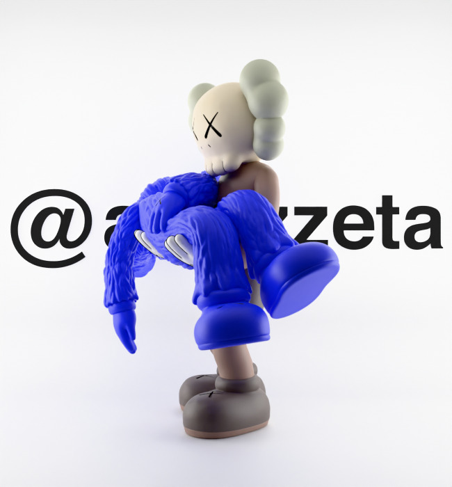 Kaws Gone Textured Low-poly 3D model_7