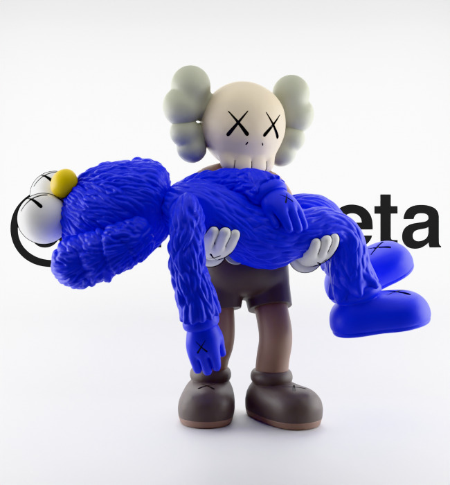 Kaws Gone Textured Low-poly 3D model_35