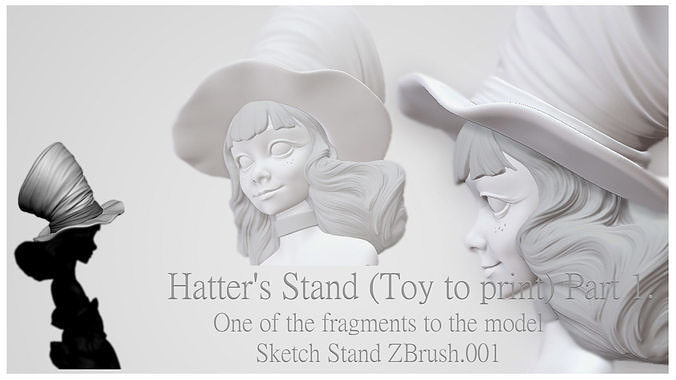 Hatters Stend - Toy model to print Part 01 Free 3D print model Free 3D print model