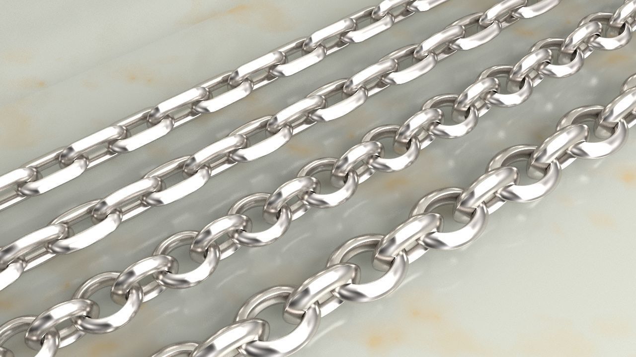 HERMES CHAIN LINK OR NECKLACE 3D print model_5