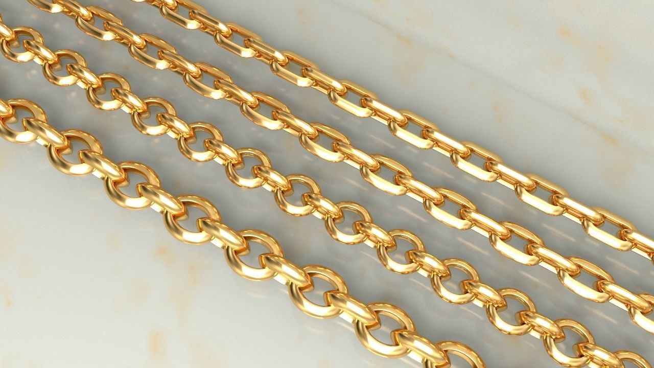 HERMES CHAIN LINK OR NECKLACE 3D print model_2