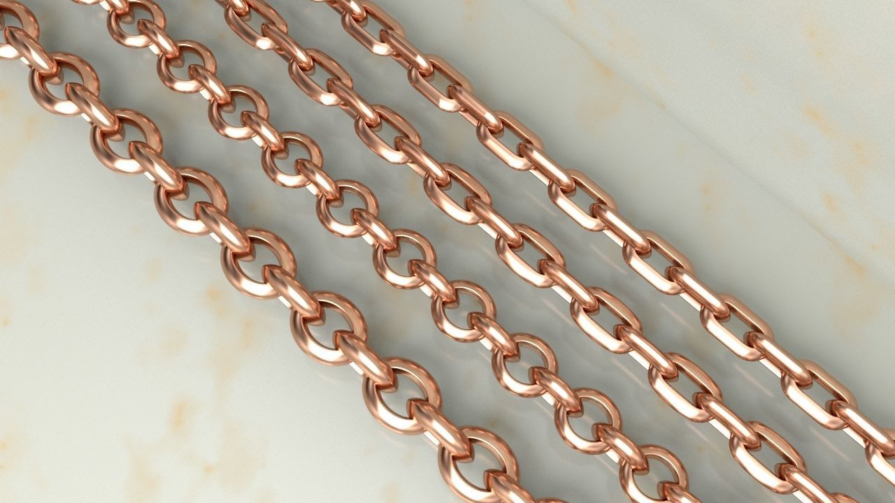 HERMES CHAIN LINK OR NECKLACE 3D print model_1