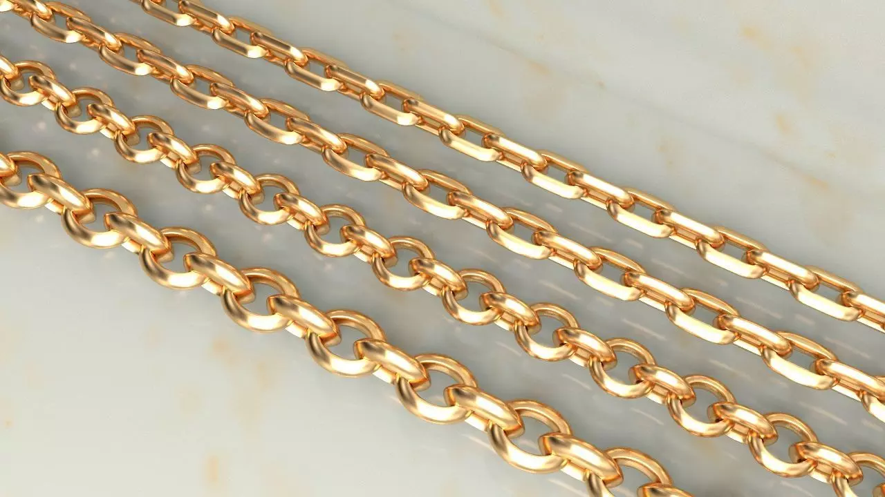 HERMES CHAIN LINK OR NECKLACE 3D print model_0