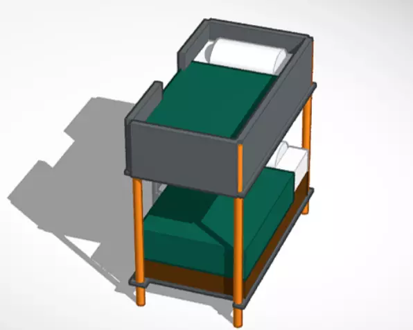 bunk bed awesome cool nice  3D print model_0