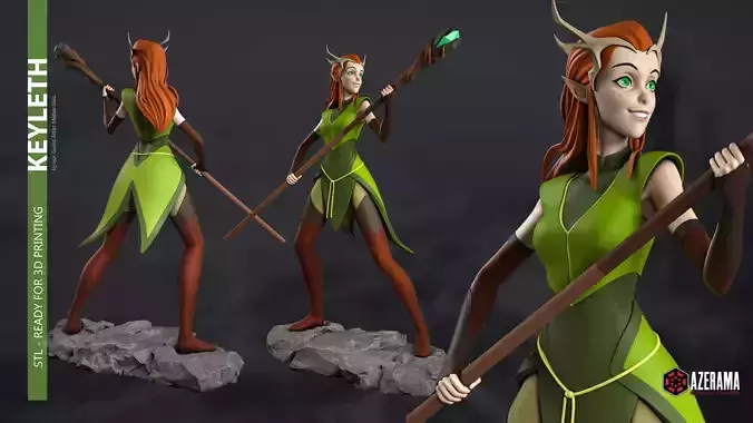 Keyleth STL Ready for 3D Printing